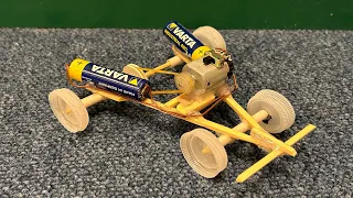 Home Made Speed CAR. Toy Wooden car. How to Make car with DC motor at home.