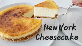 The Best Classic New York Cheesecake Recipe| How to make CHEESECAKE| HOMEMADE| Simple| Easy| 紐約芝士蛋糕