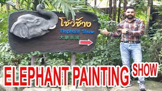 Elephants Painting Show | Safari World Bangkok | Thailand Tour