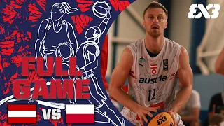 Austria 🇦🇹 vs Poland 🇵🇱 | Men | Full Game | FIBA 3x3 Europe Cup Qualifier 2023