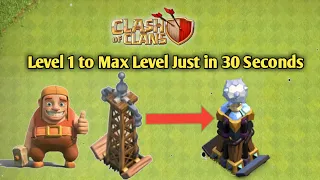 Upgrading Hidden Tesla Level 1 to Max Level Just in 30 Seconds|| Clash Of Clans#Shorts #Shorts