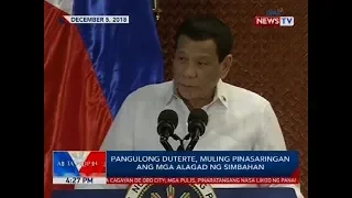 Pangulong Duterte, muling pinasaringan ang mga alagad ng simbahan