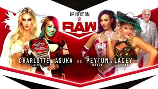 Asuka & Charlotte Flair VS Lacey Evans & Peyton Royce 1/2