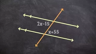 Using Alternate Interior Angles to Solve for X