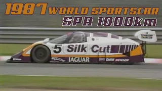 1987 World Sportscar | Kouros 1000km Race at Spa | Jaguar vs Porsche