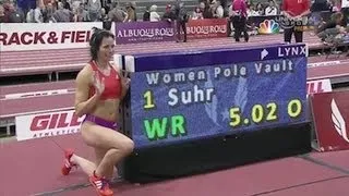 Jen Suhr sets new Indoor Pole Vaulting World Record- Universal Sports