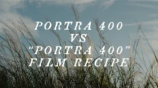 Portra 400 Film vs "Portra 400" Film Recipe | Fujifilm XT4 Photography