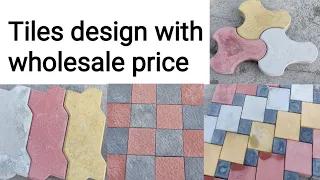 tiles manufacturers parking tiles design with wholesale sale price