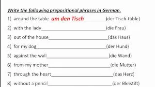 Practice with prepositional phrases in German - www.germanforspalding.org