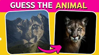 Guess the hidden ANIMAL by ILLUSION🐼Optical illusion Quiz🐊Easy,Medium and hard Level🐇