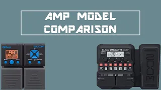 Zoom G1on Amps compared to G1X Four Amps