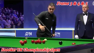Snooker UK Championship Open Ronnie O’Sullivan VS Barry Hawkins ( Frame 3 & 4 & 5 )