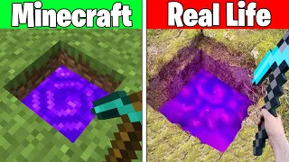 Realistic Minecraft | Real Life vs Minecraft | Realistic Slime, Water, Lava #219