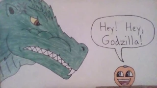 Godzilla Meets The Annoying Orange