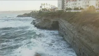 'King tides' slam San Diego coastline with towering waves