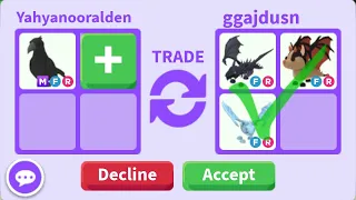 What people trade for a mega neon crow nowadays in adopt me ???🤔🧐