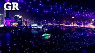 Celebró China Año Nuevo con drones