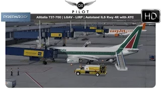 [Prepar3D] PMDG Alitalia 737-700 | LGAV ✈ LIRP | Custom ATC