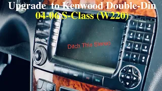 (START TO FINISH) Kenwood Head Unit / Stereo Upgrade on S500 S430 W220 Mercedes Benz