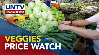 Prices of vegetables in Metro Manila have increased
