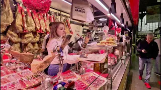 🇪🇸 4K  Málaga Mercado Central de Atarazanas | Atarazanas Food Market | Walking Tour - Spain