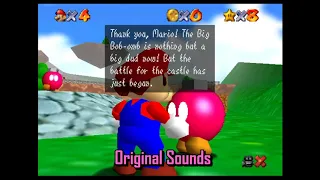 The Bob-omb Buddy Sound is Mario's Voice