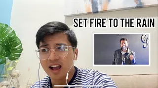 Gabriel Henrique - Set Fire To The Rain (SINGER REACTS)