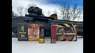 Federal VS Browning TSS SHOWDOWN! 20, 40, and 60 yard patterns