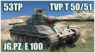 TVP T 50/51, Jagdpanzer E 100 & 53TP • WoT Blitz Gameplay