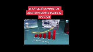 Японский Архипелаг землетрясение более 10 баллов.