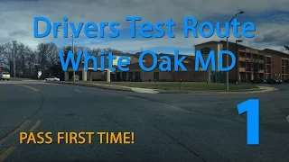 White Oak Maryland MVA Driving Test Route