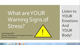 What Are Your Warning Signs for Stress?