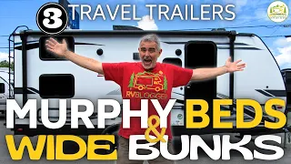 Small Travel Trailers with a Murphy Bed and Double Wide Bunks