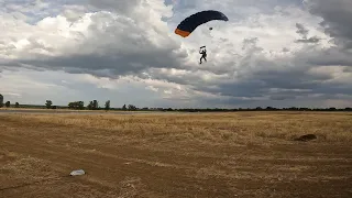 Robert Ward landing #parachute after his #aff #skydive with www.learnskydiving.co.uk