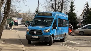 Поездка на автобусе 496 от Городка Моссовета до ВДНХ-Главный вход