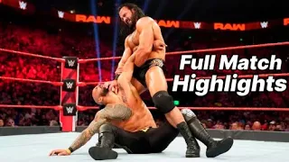 WWE Ricochet Vs Drew McIntyre Raw 8/26/2019 Full Match Highlights