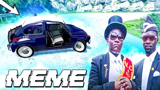 DANCE COFFIN ON FUNERAL MEME COMPILATION #21 (CHICKEN #2) | ASTRONOMIA SONG | BeamNG Drive MEMES