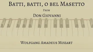 Batti, batti, o bel Masetto with recit from Don Giovanni by W. A. Mozart (Accompaniment)