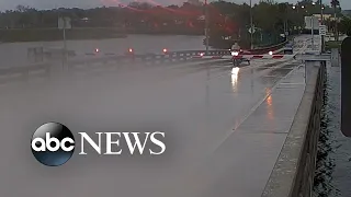 Motorcyclist survives drive on raised drawbridge in Florida