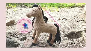 Realistic AMIGURUMI horse STEP BY STEP -Pattern: Celina innovations crochet