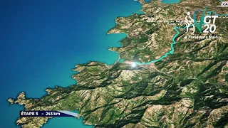 Le parcours du GT20 de Corse en 3D