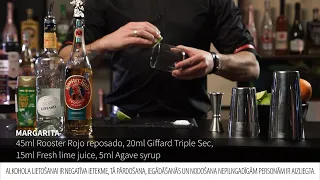 Margarita kokteiļa recepte ar Rooster Rojo Reposado un Giffard Triple Sec