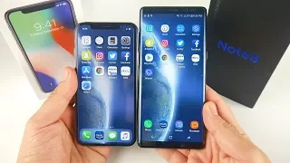 iPhone X vs Note 8 Full Speed Test!