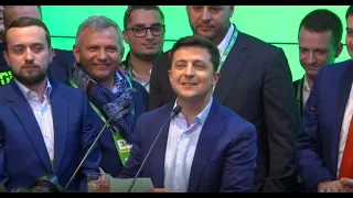 Ukrainians react as comedian wins presidential election