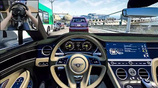 GTA 5 - Bentley Continental GT | NaturalVision Evolved [Steering Wheel gameplay]