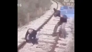 A brutal death by a train