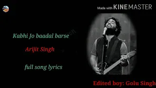 Lyrical-Kabhi Jo baadal barse Superhit Song Jackpot| Arijit Singh| Sachiin J Joshi, Sunny Leone