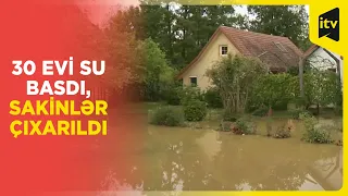 Sloveniyanın iki çayına sel gəldi, şəhər su altında qaldı