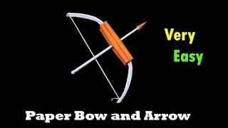 how to make an arrow bow #youtube #papercraft
