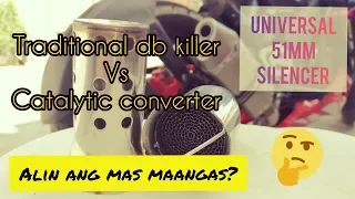 DB KILLER VS CATALYTIC CONVERTER/AKRAPOVIC MUFFLER SILENCER INTALLATION.